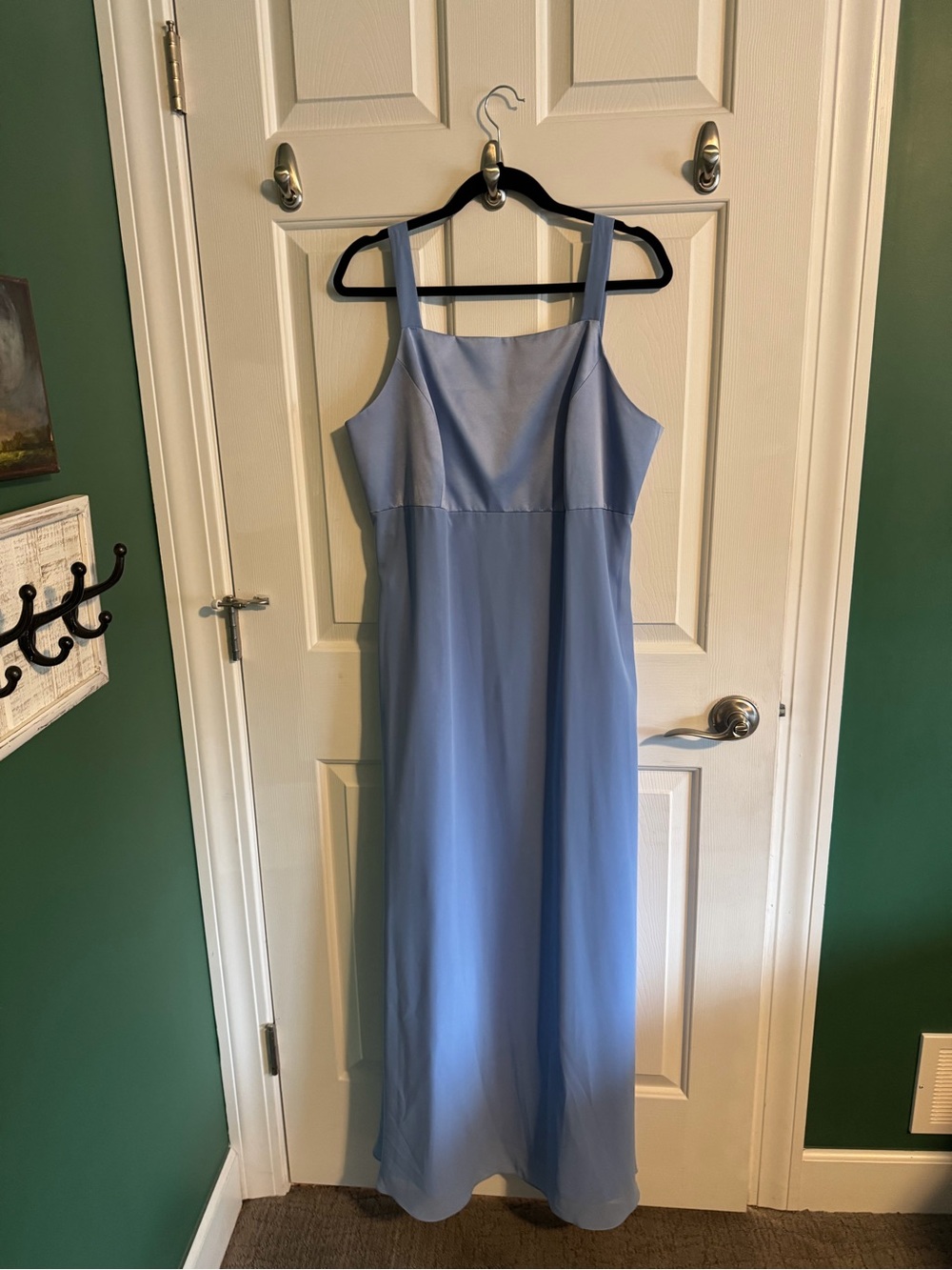 Light Blue Sleeveless evening gown